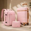 Juego de Equipaje de 3 Piezas – Valija de 20” + Mochila de 18” + Neceser ✅