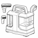 Extractora Portátil de Tapizados 1450W — Limpieza Profunda 3 en 1